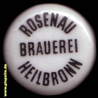 Picture of a ceramic Hutter stopper from: Rosenau Brauerei, Heilbronn, Germany