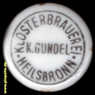 Bügelverschluss aus: Klosterbrauerei Johann Konrad Gundel, Heilsbronn, Deutschland