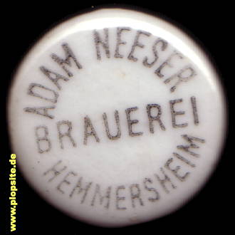 Bügelverschluss aus: Brauerei Adam Neeser, Hemmersheim, Deutschland