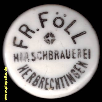 Bügelverschluss aus: Hirschbrauerei Friedrich Föll, Herbrechtingen, Deutschland