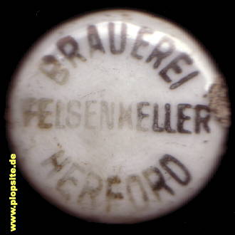 Bügelverschluss aus: Brauerei Felsenkeller  , Herford, Deutschland