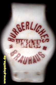 Picture of a ceramic Hutter stopper from: Bürgerliches Brauhaus AG, Herne, Germany