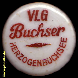 Picture of a ceramic Hutter stopper from: Herzogenbuchsee, VLG Buchser,  CH, unbekannt, Switzerland
