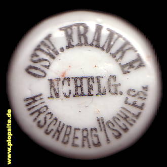 Obraz porcelany z: Hirschberg, Oswald Franke Nachfolger,  PL, unbekannt, Polska