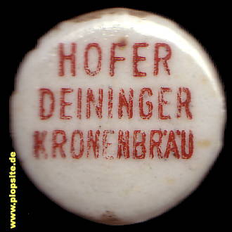 Obraz porcelany z: Deininger Kronenbräu, Hof / Saale, Niemcy