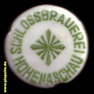 Picture of a ceramic Hutter stopper from: Schloßbrauerei, Hohenaschau, Germany