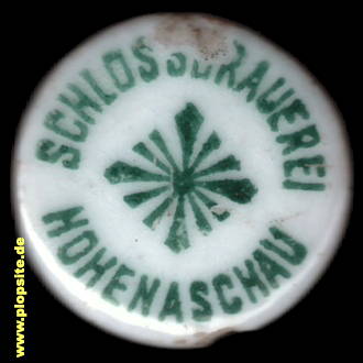 Picture of a ceramic Hutter stopper from: Schloßbrauerei, Hohenaschau, Germany