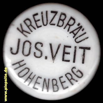 Bügelverschluss aus: Brauerei zum Kreuz, Josef Veit, Hohenberg, Rosenberg in Württemb., Deutschland