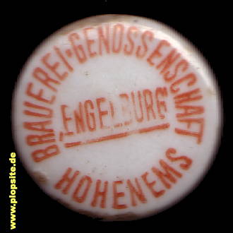 Bügelverschluss aus: Brauerei Genossenschaft Engelburg, Hohenems, Österreich
