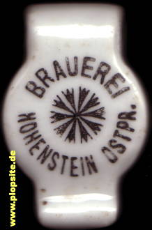 Bügelverschluss aus: Brauerei, Hohenstein Ostpr., Olsztynek, Polen