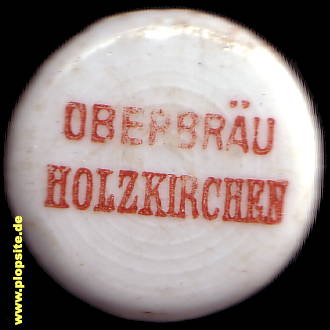 Picture of a ceramic Hutter stopper from: Obernbräu, Holzkirchen, Germany