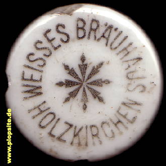 Picture of a ceramic Hutter stopper from: Weißes Bräuhaus, Holzkirchen, Germany