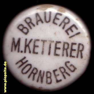Picture of a ceramic Hutter stopper from: Brauerei M. Ketterer, Hornberg, Germany