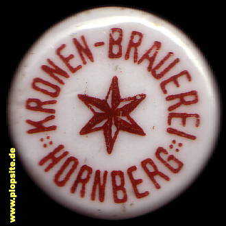 Picture of a ceramic Hutter stopper from: Kronen Brauerei, Hornberg, Germany