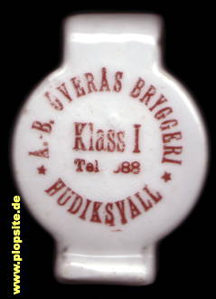 Bügelverschluss aus: Överås Bryggeri & Vattenfabrik, Hudiksvall, Schweden