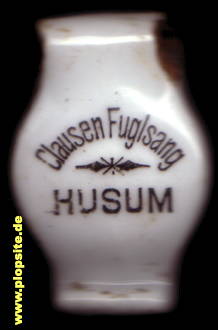 Picture of a ceramic Hutter stopper from: Bierbrauerei Clausen Fuglsang, Husum, Germany