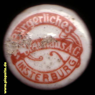 Obraz porcelany z: Bürgerliches Brauhaus AG , Insterburg, Tschernjachowsk, Черняховск, Инстербург, Rosja