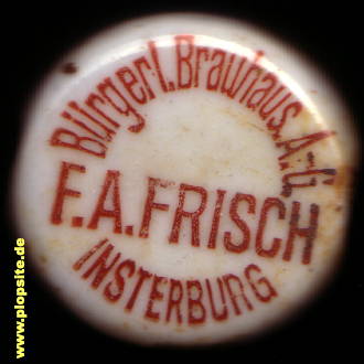 Obraz porcelany z: Bürgerliches Brauhaus AG, vormals F.A. Frisch, Insterburg, Tschernjachowsk, Черняховск, Инстербург, Rosja