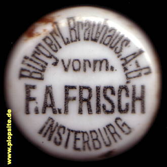 Obraz porcelany z: Bürgerliches Brauhaus AG, vormals F.A. Frisch, Insterburg, Tschernjachowsk, Черняховск, Инстербург, Rosja