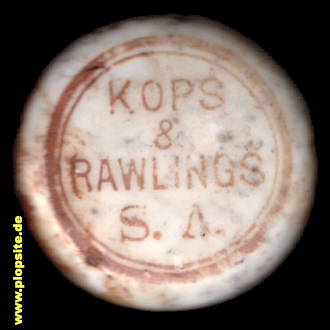 Bügelverschluss aus: Kops & Rawlings S.A., Seltzer Water, Johannesburg, Joburg, Südafrika
