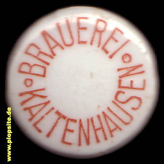 Picture of a ceramic Hutter stopper from: Brauerei, Kaltenhausen / Salzburg, Hallein, Austria
