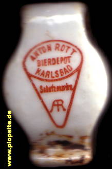 Obraz porcelany z: Karlsbad, Bierdepot Anton Rott,  CZ, unbekannt, Czechy