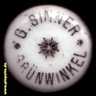 Bügelverschluss aus: Brauerei Sinner, Karlsruhe - Grünwinkel, Deutschland
