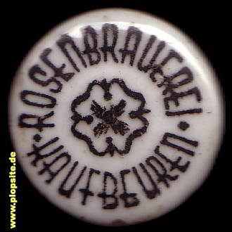 Picture of a ceramic Hutter stopper from: Rosenbrauerei, Kaufbeuren, Germany
