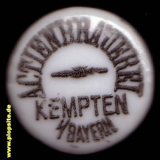 Bügelverschluss aus: Actienbrauerei, Kempten, Deutschland