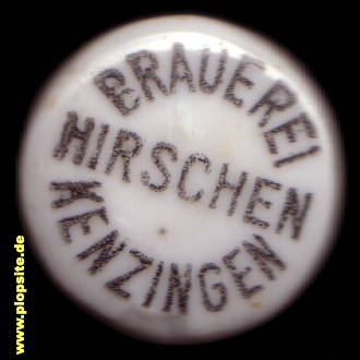 Bügelverschluss aus: Brauerei zum Hirschen, Kenzingen, Deutschland