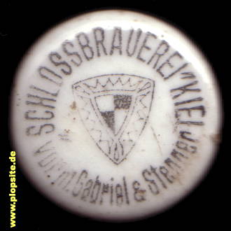 B�ügelverschluss aus: Schloßbrauerei, vormals Gabriel & Stenner, Kiel, Deutschland