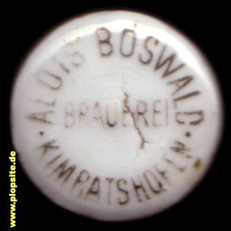 Picture of a ceramic Hutter stopper from: Brauerei, Kimratshofen, Altusried-Kimratshofen, Germany