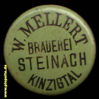 Picture of a ceramic Hutter stopper from: Brauerei Wilhelm Mellert, Steinach / Baden, Steinach Kinzigtal, Germany