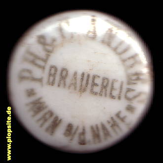 Picture of a ceramic Hutter stopper from: Bierbrauerei Ph. & C. Andres, Kirn / Nahe, Germany