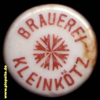 Picture of a ceramic Hutter stopper from: Brauerei, Kleinkötz, Kötz, Germany