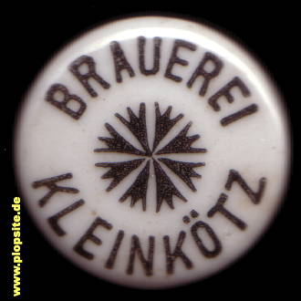 Picture of a ceramic Hutter stopper from: Brauerei, Kleinkötz, Kötz, Germany