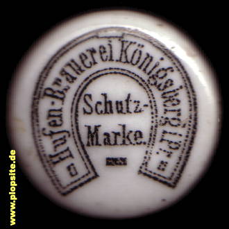 Bügelverschluss aus: Hufen-Brauerei Willy Hintze, Königsberg, Kaliningrad, Калининград, Кёнигсберг, Russland