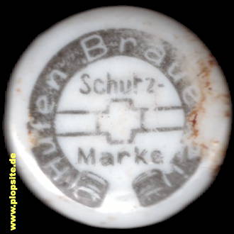 Picture of a ceramic Hutter stopper from: Hufen Brauerei, Königsberg, Kaliningrad, Калининград, Кёнигсберг, Russia