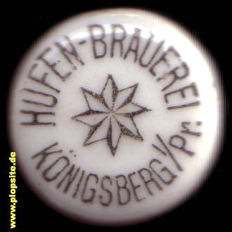 Obraz porcelany z: Hufen-Brauerei Willy Hintze, Königsberg, Kaliningrad, Калининград, Кёнигсберг, Rosja