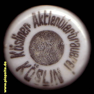 Bügelverschluss aus: Aktienbierbrauerei, Köslin, Cöslin, Koszalin, Polen