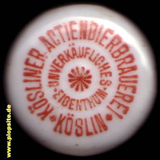Bügelverschluss aus: Aktienbierbrauerei, Köslin, Cöslin, Koszalin, Polen