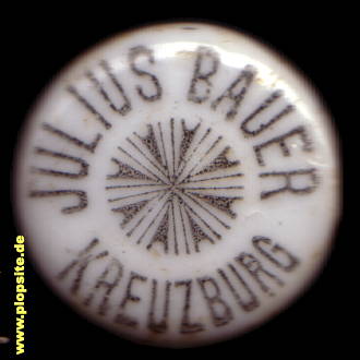 Bügelverschluss aus: Lagerbier-Brauerei Julius Bauer, Kreuzburg, Kluczbork, Polen