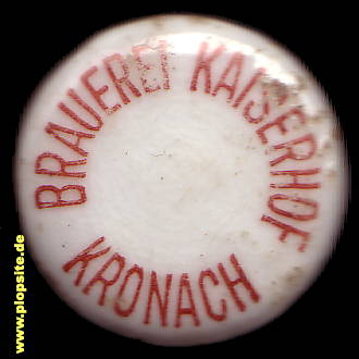 Bügelverschluss aus: Brauerei Kaiserhof, Kronach, Deutschland
