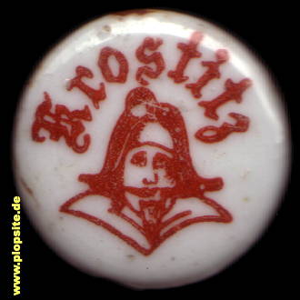 Picture of a ceramic Hutter stopper from: Brauerei AG, Krostitz, Germany