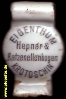 Bügelverschluss aus: Brauerei Hepner, Katzenellenbogen & Co. KG, Krotoschin, Krotoszyn, Polen