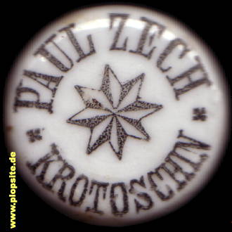 Obraz porcelany z: Brauerei Paul Zech, Krotoschin, Krotoszyn, Polska