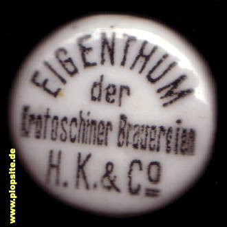 Obraz porcelany z: Brauerei Hepner, Katzenellenbogen & Co. KG, Krotoschin, Krotoszyn, Polska