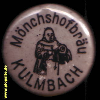 Picture of a ceramic Hutter stopper from: Mönchshofbräu, Kulmbach, Germany