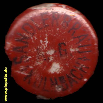 Picture of a ceramic Hutter stopper from: Sandlerbräu AG, Kulmbach, Germany