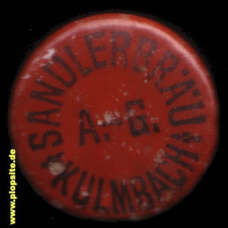 Picture of a ceramic Hutter stopper from: Sandlerbräu AG, Kulmbach, Germany